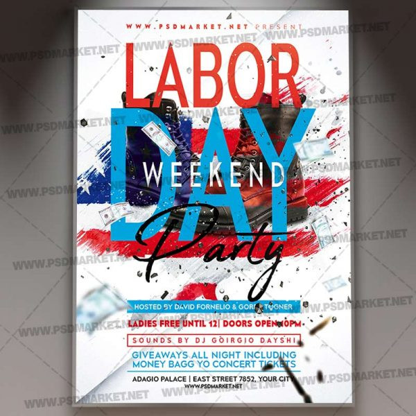 Labor Day Weekend Party
 Download Labor Day Weekend Flyer PSD Template