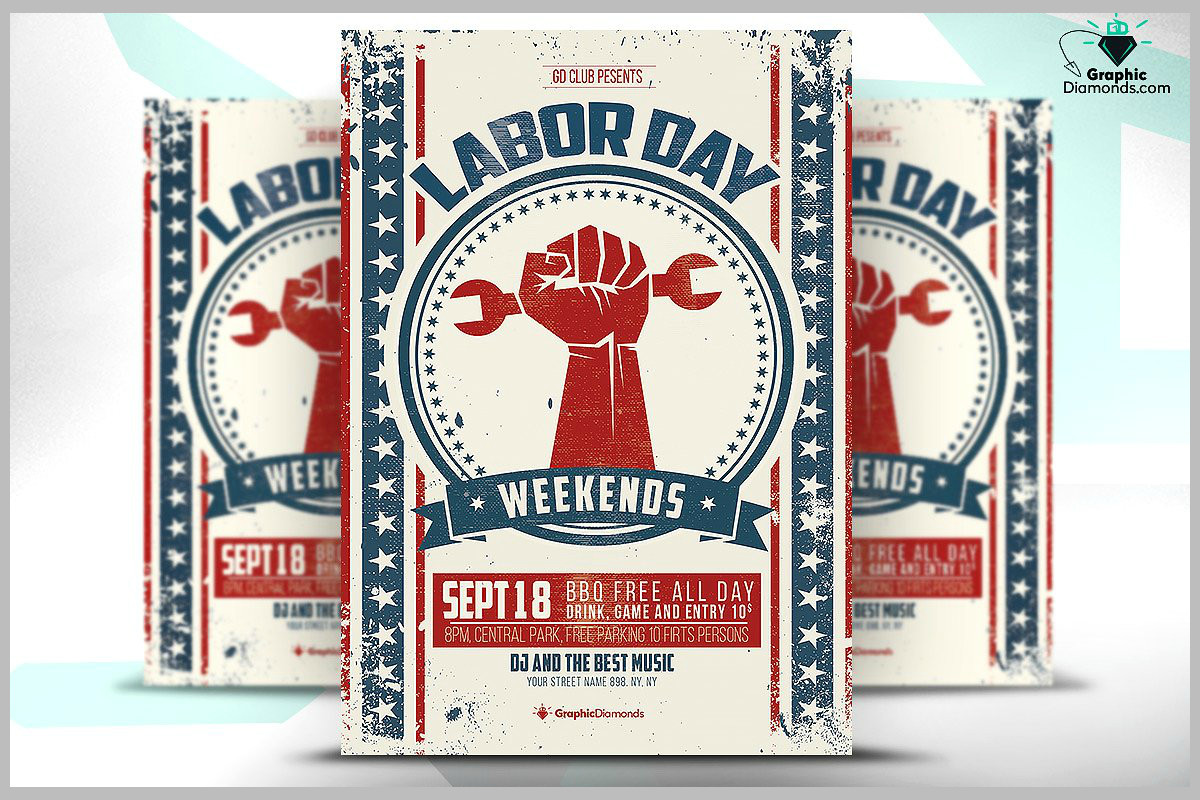 Labor Day Weekend Party
 10 Labor Day Party Flyers