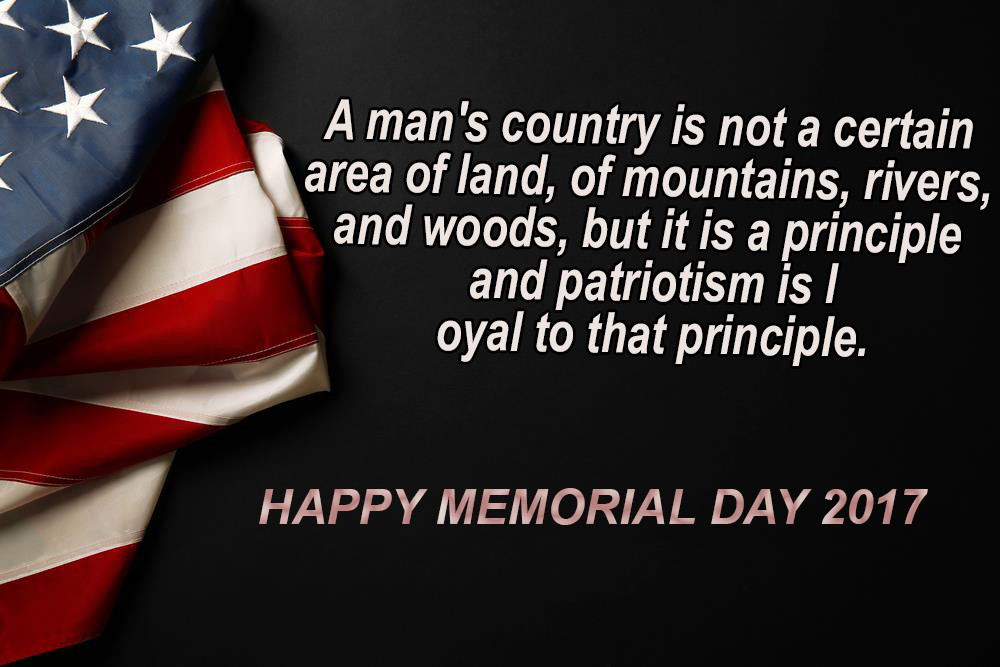 Memorial Day 2020 Quote
 Happy Memorial Day 2017 Quote