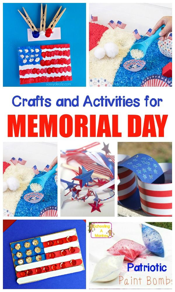 Memorial Day Craft For Toddlers
 Patriotic Memorial Day Crafts and Activities for Kids