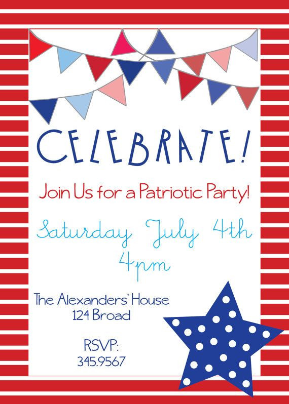 Memorial Day Party Invitations
 Pin by Jennifer Blackham on 4th of July