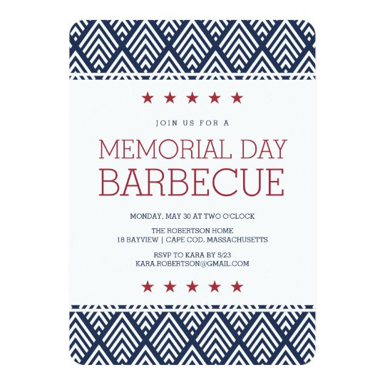 Memorial Day Party Invitations
 Memorial Day Barbecue Party Invitation