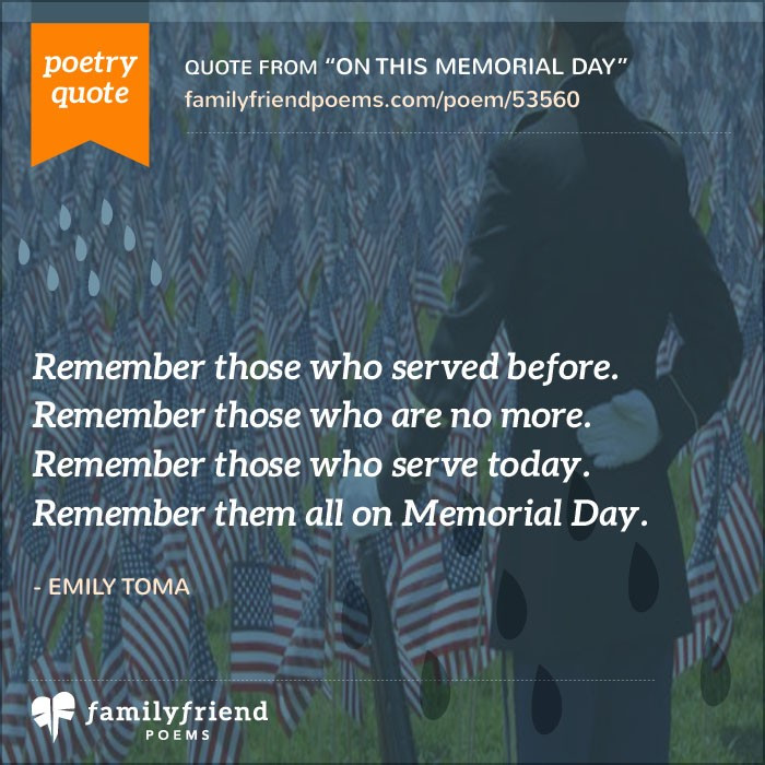 Memorial Day Poetry Quotes
 Memorial Day Poems Poems about Memorial Day