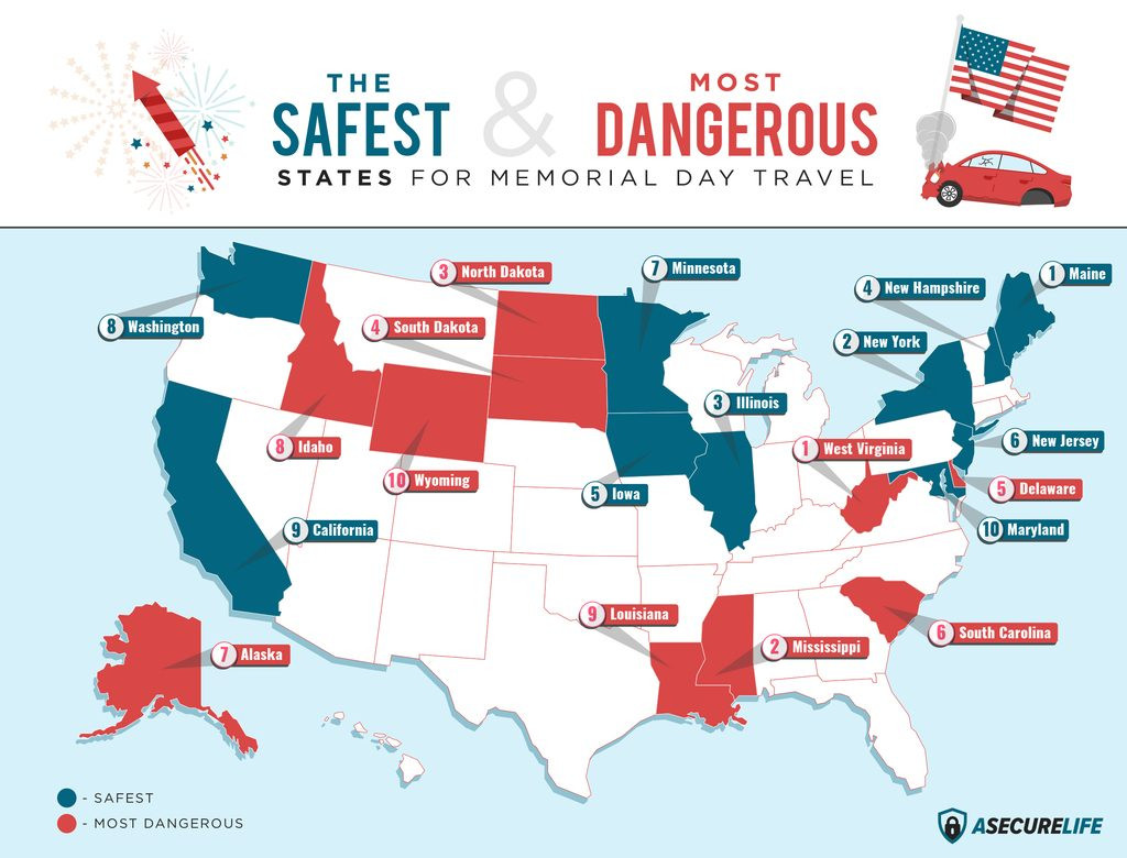Memorial Day Travel Ideas
 Map Monday Memorial Day Travel Safety
