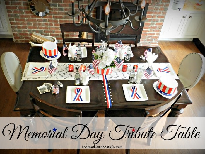 Memorial Day Tribute Ideas
 Red Cake Stand Redhead Can Decorate
