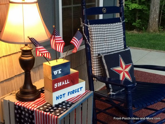 Memorial Day Tribute Ideas
 Porch Decorating for Memorial Day
