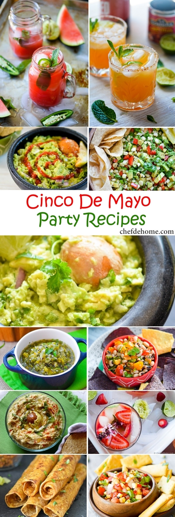 Mexican Food For Cinco De Mayo
 Easy Mexican Fiesta Cinco De Mayo Party Recipes Meals