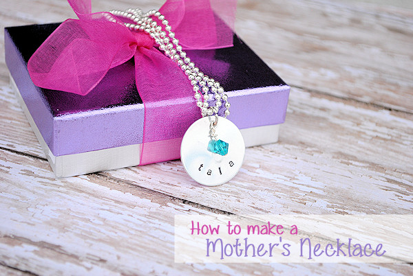 Mother's Day Church Ideas
 How to Hand Stamp Jewelry Mother’s Necklace