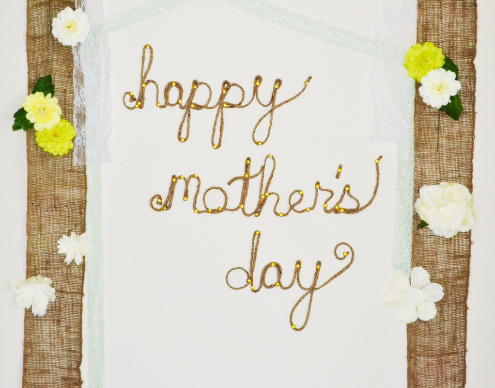 Mother's Day Church Ideas
 Roped Mother’s Day Sign From Spark & Chemistry