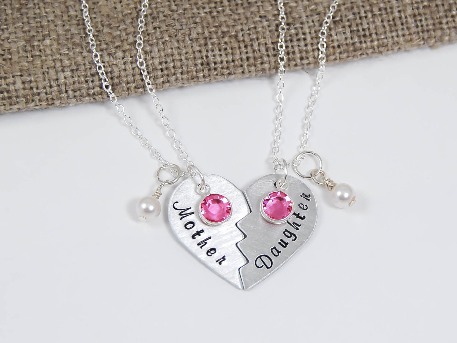 Mothers Day Gifts Jewelry
 Mother Daughter jewelry mothers day ts Silver Hearts