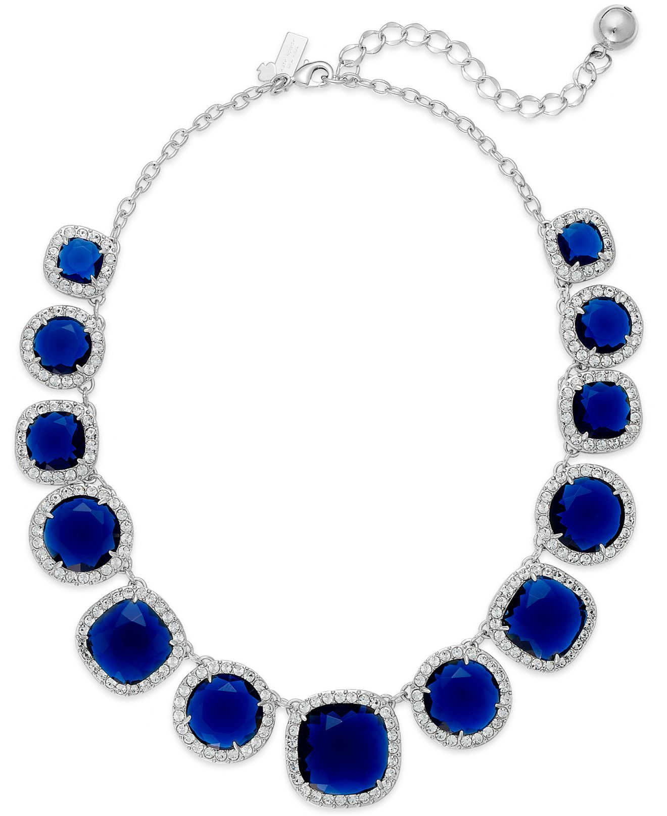 Necklace With Blue Stone
 Lyst Kate Spade New York New York Silvertone