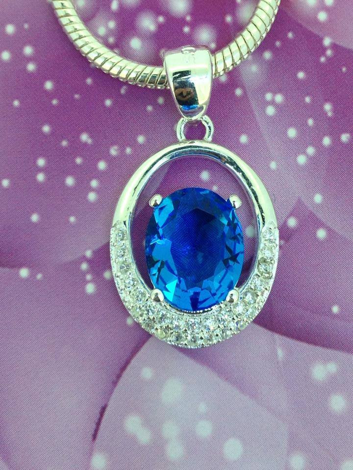 Necklace With Blue Stone
 Blue Stone Silver Necklace Manufacturer & Manufacturer
