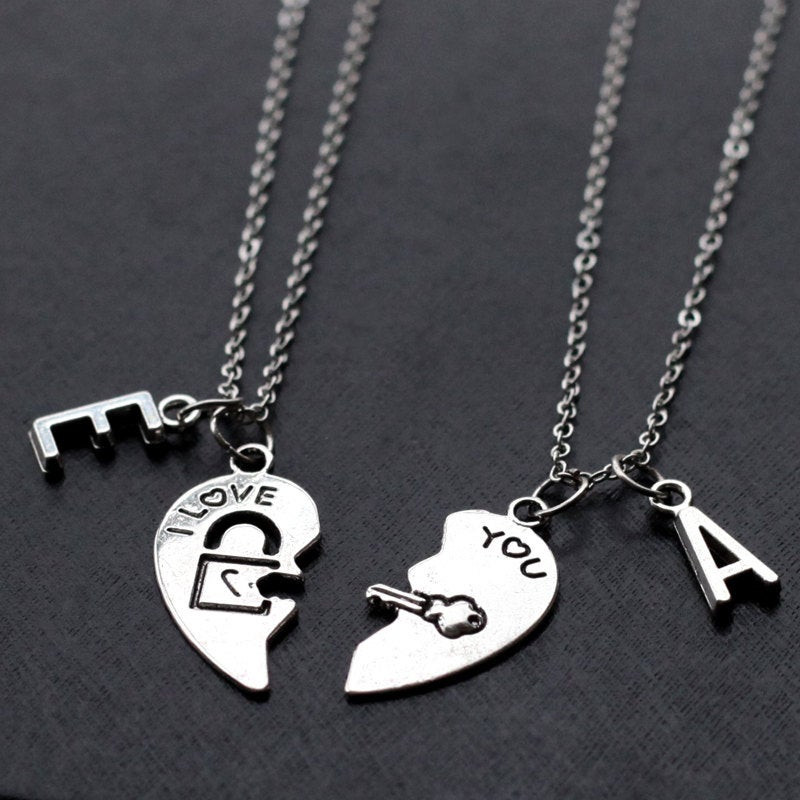 Necklaces For Girlfriend
 his and her necklace boyfriend girlfriend t valentines