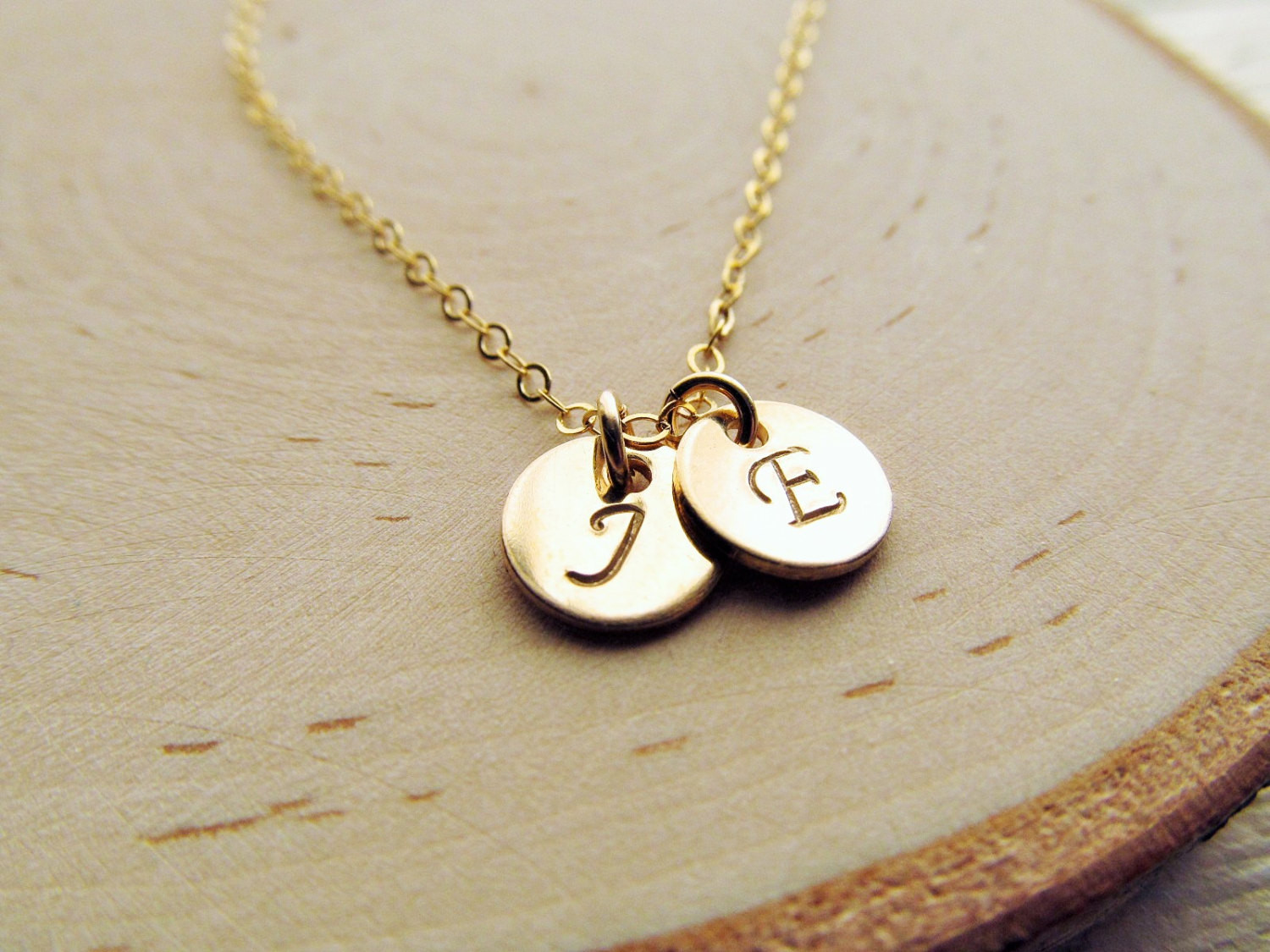 Necklaces For Girlfriend
 Couples Necklace 14kt Gold Filled Initial Necklace Boyfriend