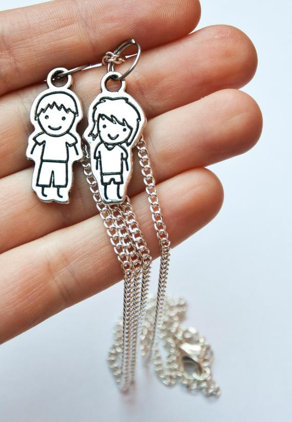 Necklaces For Girlfriend
 Boyfriend & girlfriend necklaces with cute by SilviaWithLove