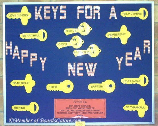 New School Year Bulletin Board Ideas
 Keys To A Successful New Year