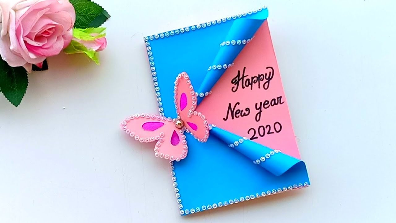 New Year Card Ideas
 Beautiful Handmade Happy New Year 2020 Card Idea DIY