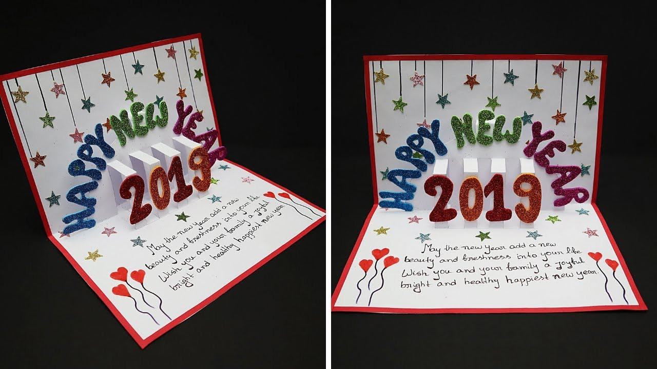 New Year Card Ideas
 DIY New Year Pop Up Greeting Cards 2019