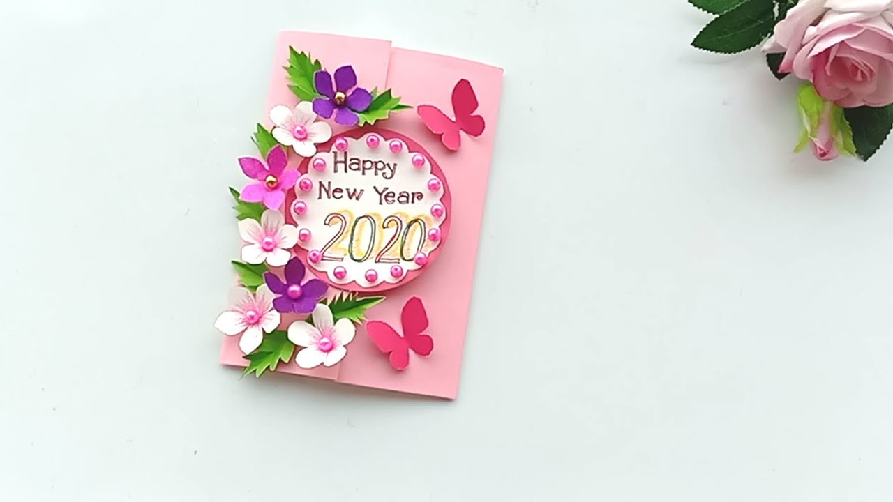 New Year Card Ideas
 Beautiful Handmade Happy New Year 2020 Card Idea DIY