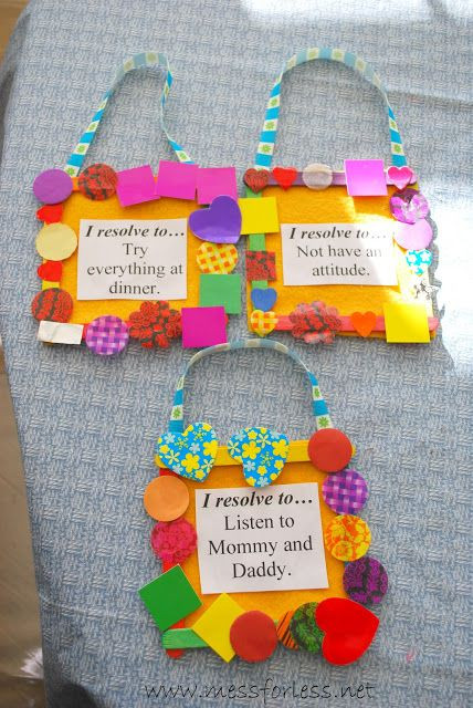 New Year Crafts Ideas
 New Year s Resolutions for Kids