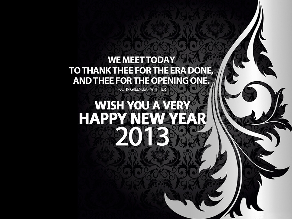 New Year Friend Quotes
 Happy New Year 2013 Sayings for Greeting Cards PPT Garden