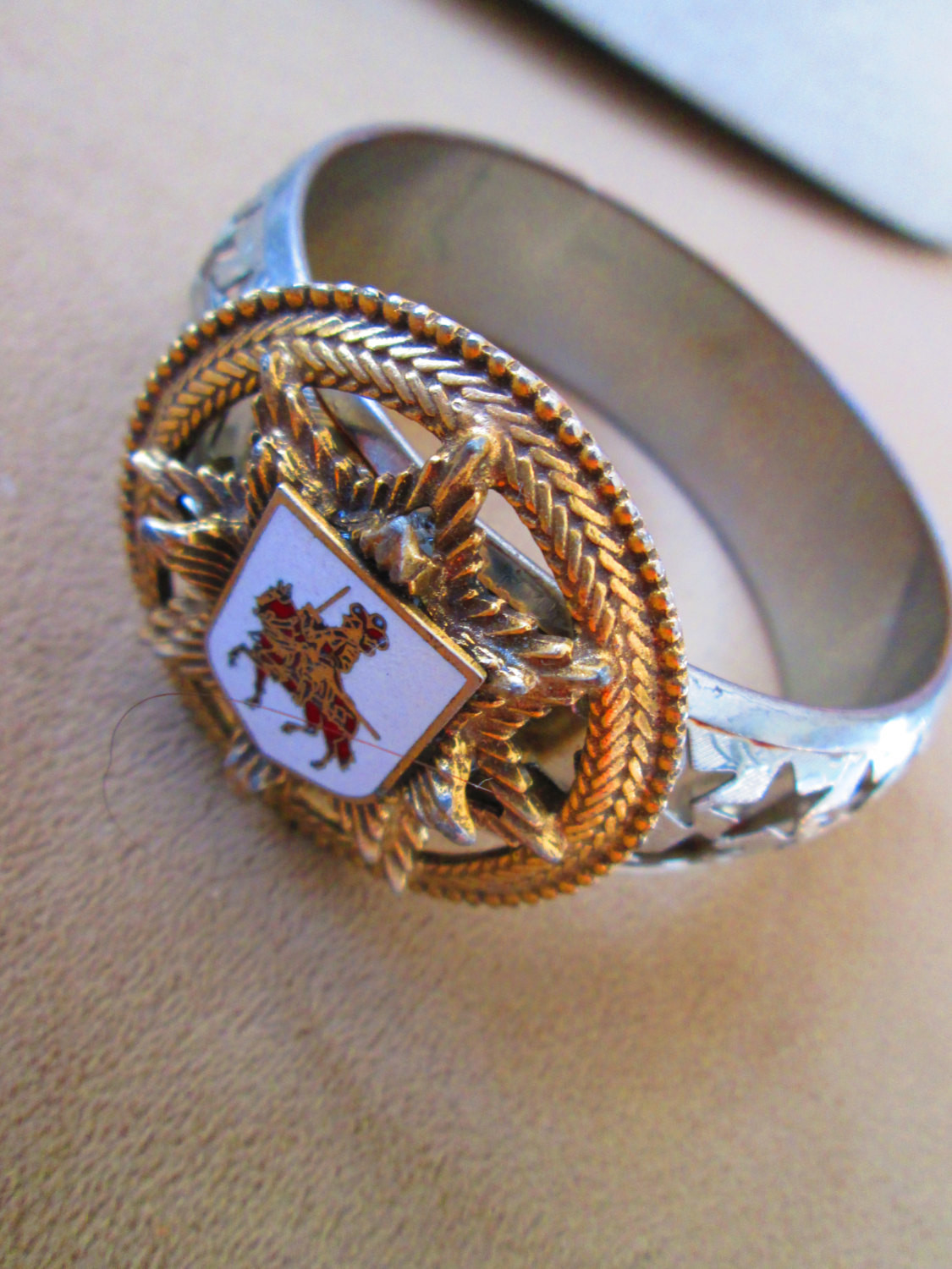 One Of A Kind Bracelet
 Royal Crest Bracelet e of a Kind by truthorwear on Etsy
