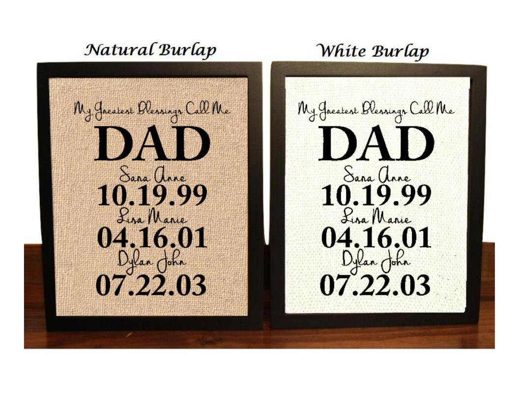 Personalized Gifts For Fathers Day
 Personalized Gift for Dad Fathers Day Gift from Kids Gifts