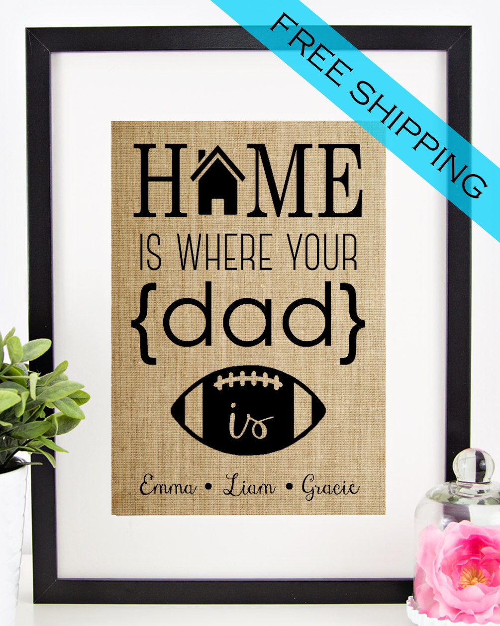 Personalized Gifts For Fathers Day
 Personalized Father s Day Gift Gift for DAD Burlap