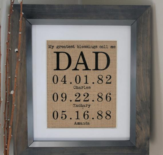 Personalized Gifts For Fathers Day
 Personalized Gift for DAD or MOM Fathers Day by EmmaAndTheBean