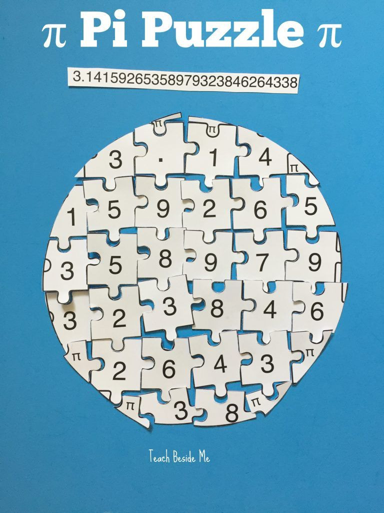 Pi Day Activities Worksheets
 Printable Pi Puzzle for Pi Day