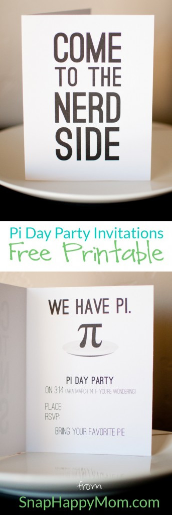 Pi Day Party Games
 Pi Day Invitations – Free Printable Download for Pie