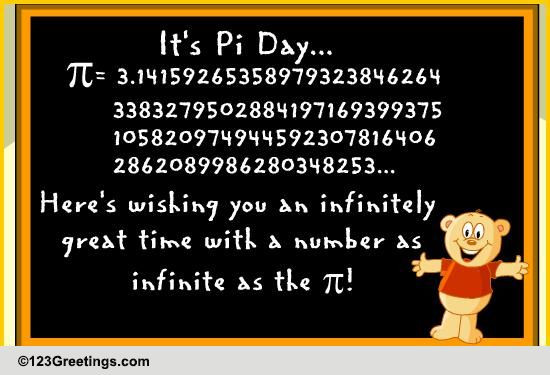Pi Day Party Invitations
 A Great Time Pi Day Free Pi Day eCards Greeting