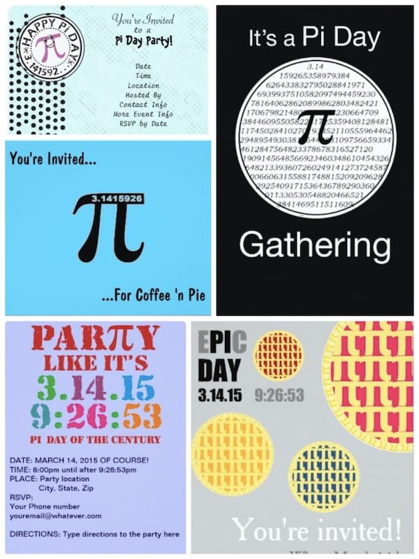 Pi Day Party Invitations
 Pi Day Celebration Pair Your Pie with Wine