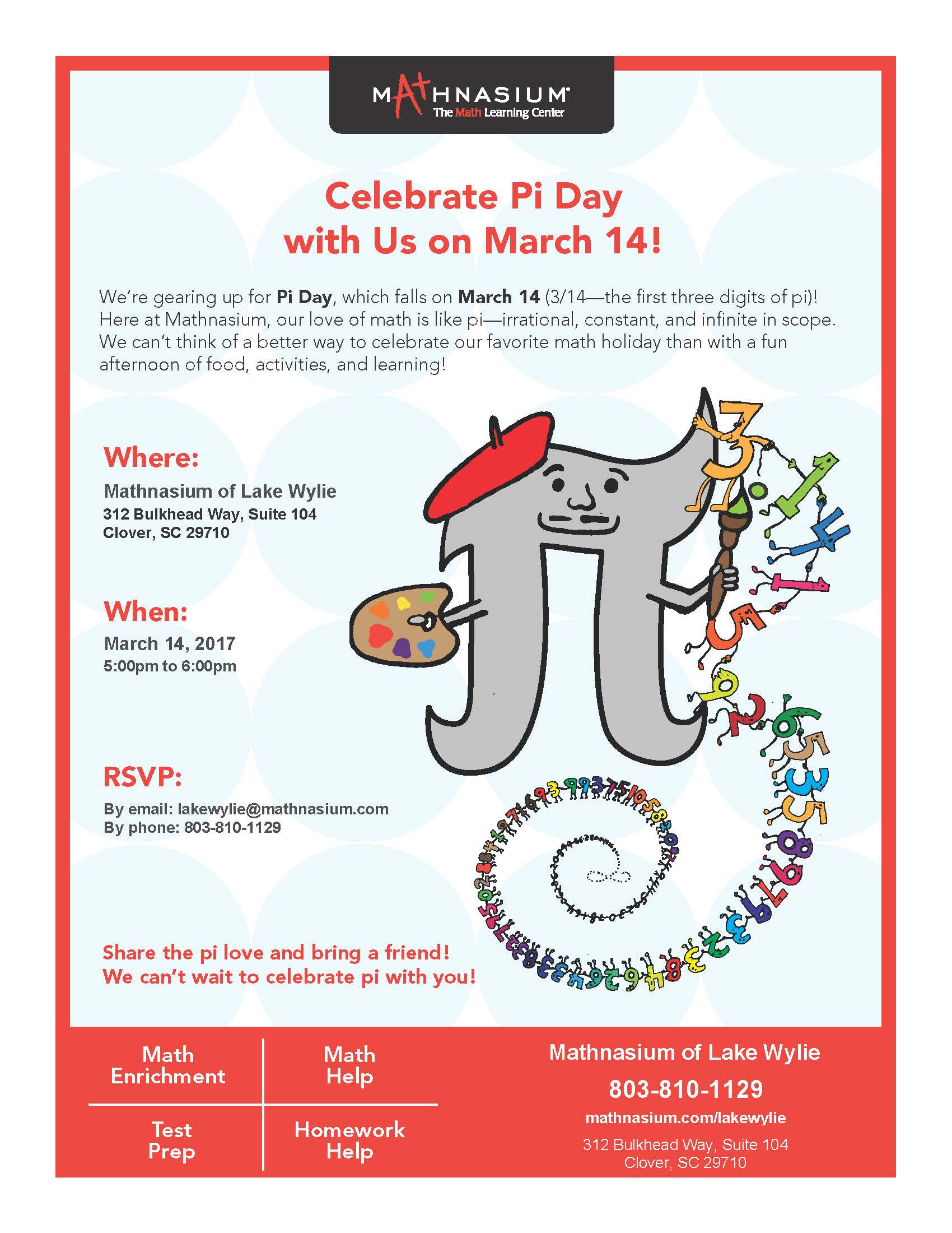 Pi Day Party Invitations
 Join us for Pi Day this Tuesday March 14th