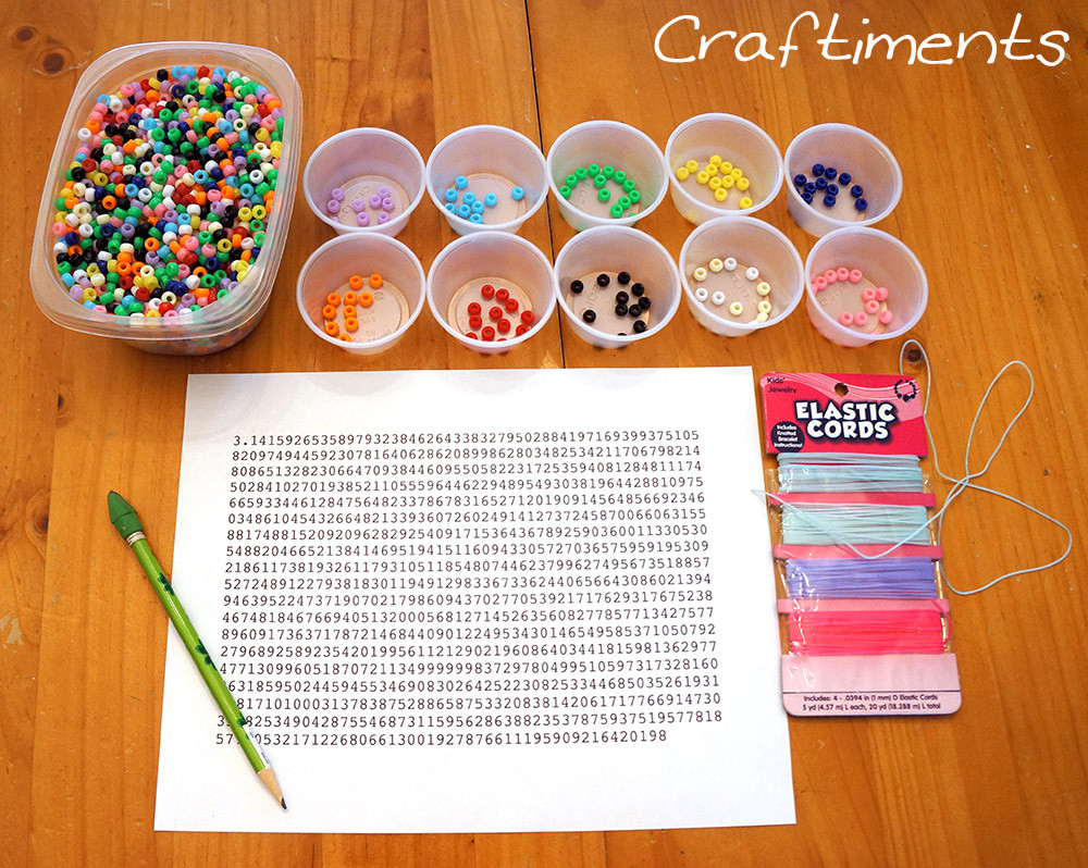 Pi Day Project Ideas
 Craftiments Pi Day Necklace Craft For Kids