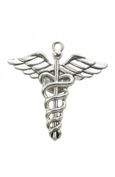 Pins Metalico
 Pin metálico insignia médico plateada Bassil