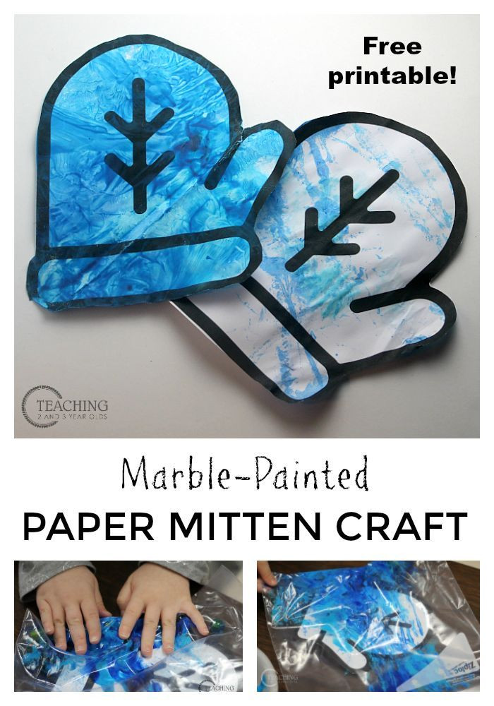 Preschool Winter Activities And Crafts
 Preschool Winter Art with Free Mitten Printable