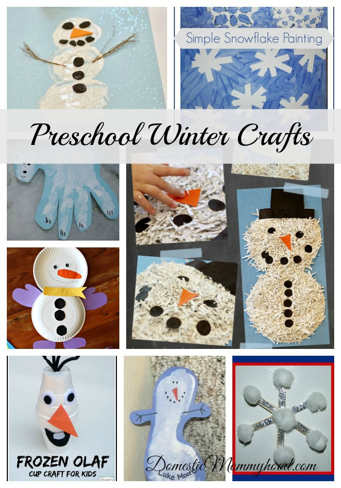 Preschool Winter Activities And Crafts
 Preschool Winter Crafts Domestic Mommyhood