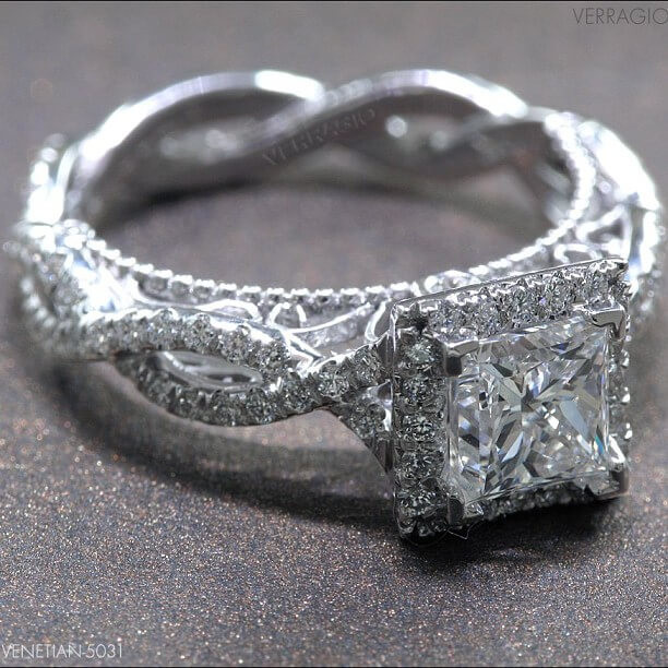 Princess Cut Vintage Engagement Ring
 21 Vintage Princess Cut Engagement Ring Designs Trends