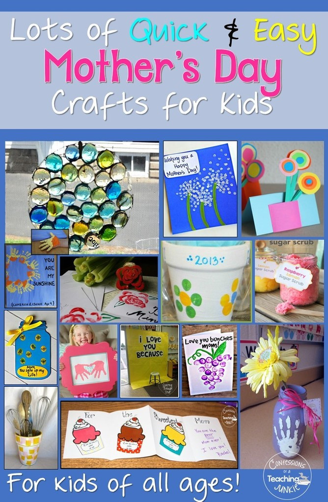 Quick Mothers Day Gifts
 Hello Sunshine Quick & Easy Mother s Day Crafts for Kids