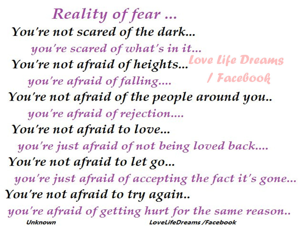 Quotes About Being Scared To Fall In Love
 Love Life Dreams December 2012