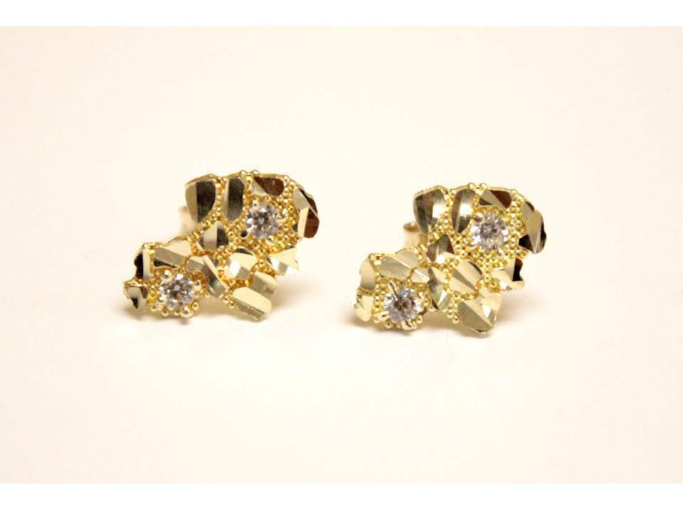 Real Gold Earrings For Men
 10k Real Gold Yellow Nug Stud Earring Uni Men La s