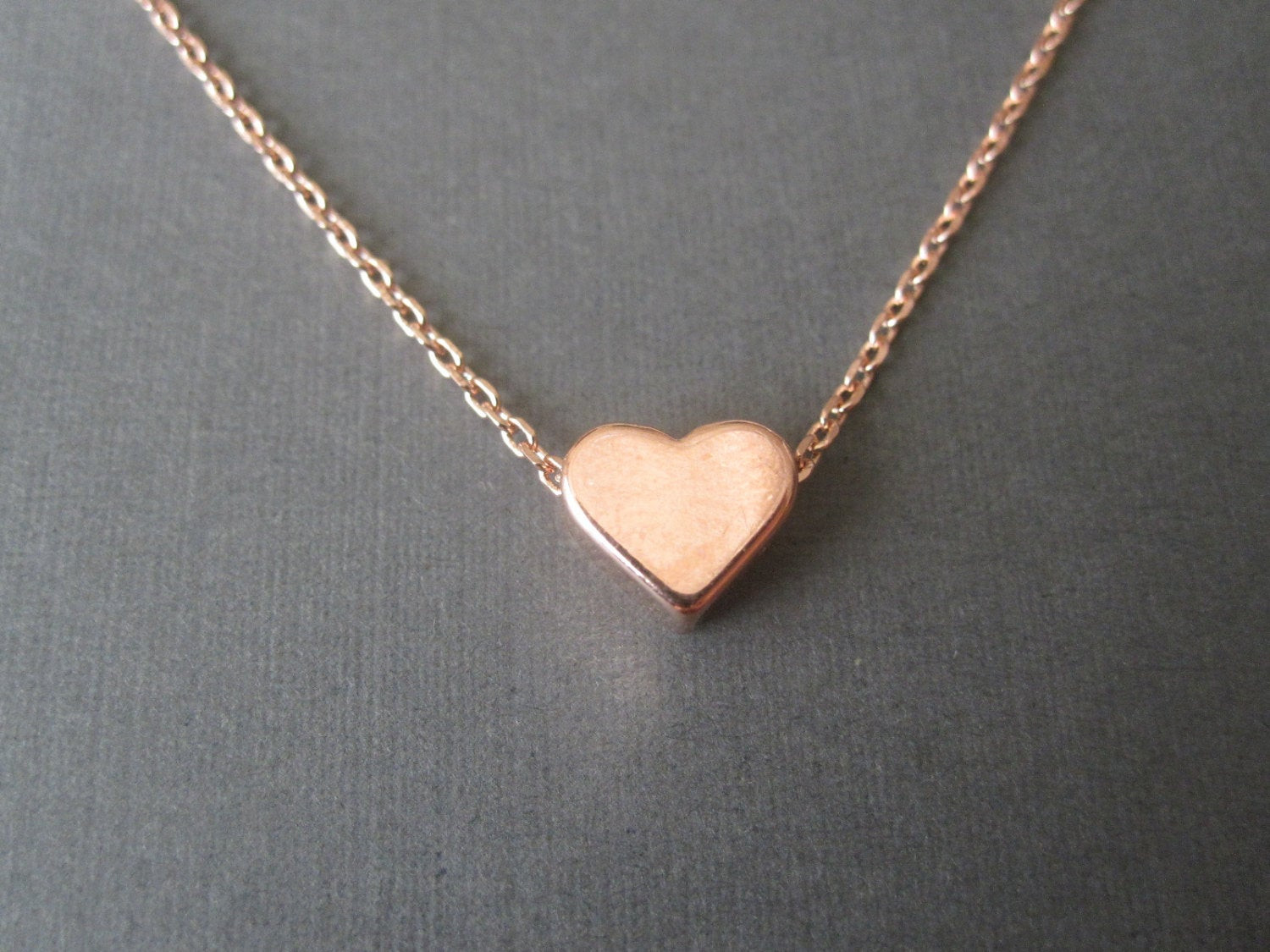 Rose Gold Necklace
 Rose Gold Heart Necklace