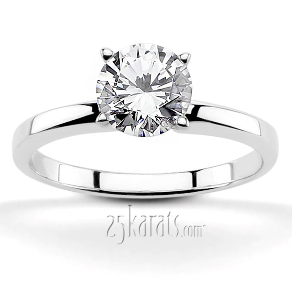 Round Solitaire Diamond Engagement Rings
 Round Cut Classic Solitaire Diamond Engagement Ring