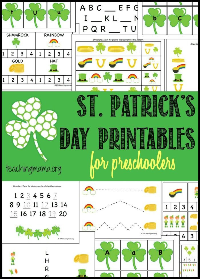 Saint Patrick's Day Activities For Elementary Students
 St Patrick s Day Printables for Preschoolers