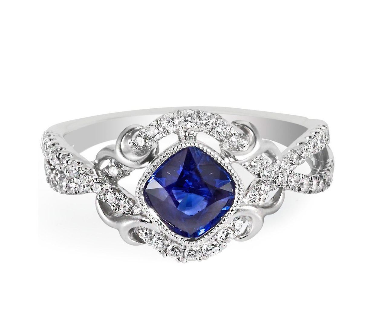 Sapphire Diamond Engagement Ring
 62 Diamond Engagement Rings Under $5 000