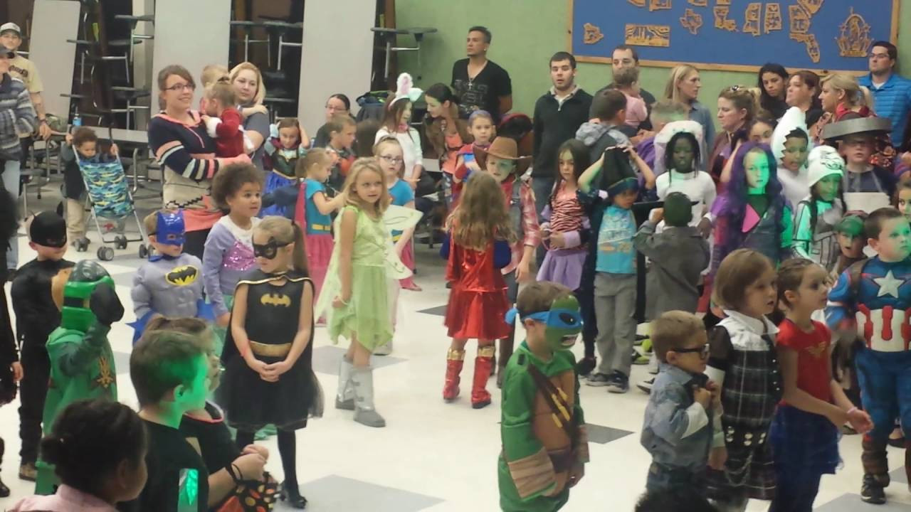 School Halloween Party
 Grade school Halloween party costume contest