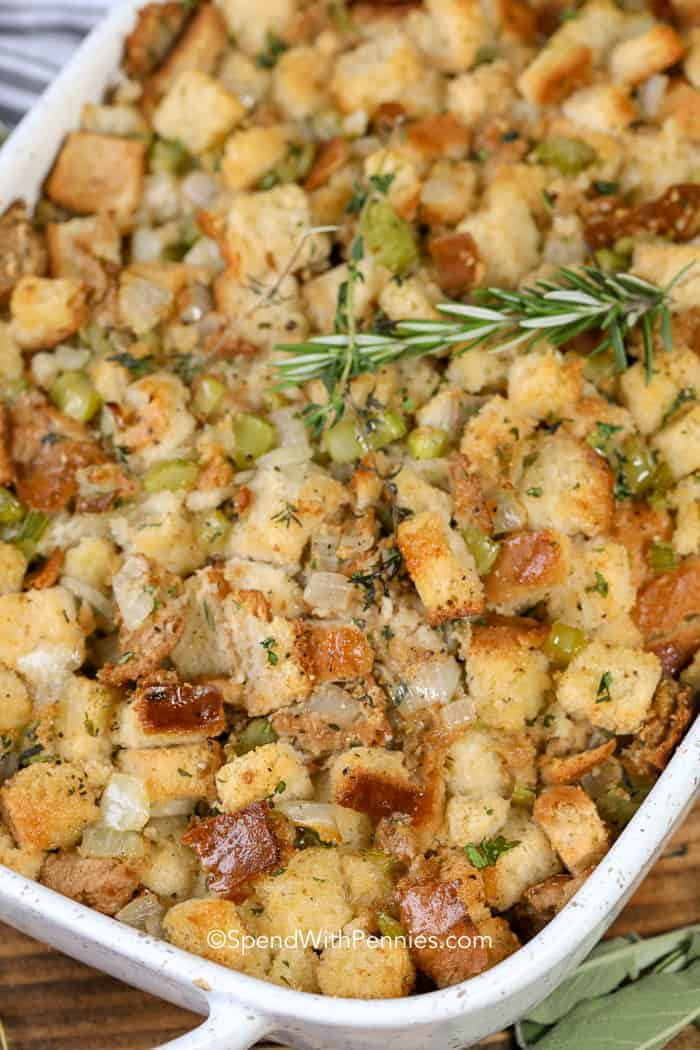 Simple Stuffing Recipe For Thanksgiving
 Easy Stuffing Recipe Spend With Pennies