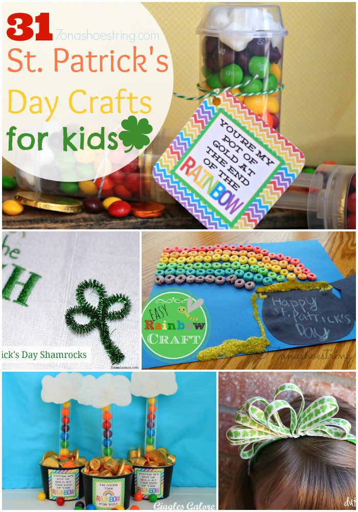 St Patrick's Day Crafts Pinterest
 31 Super Easy St Patrick s Day Crafts for Kids to Make
