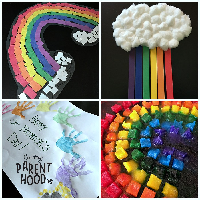 St Patrick's Day Crafts Pinterest
 St Patrick s Day Rainbow Arts Crafts • Capturing